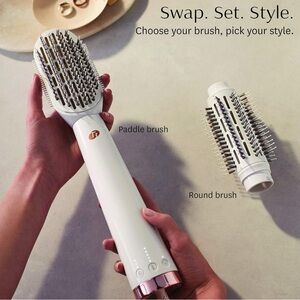 T3 White Hair Styling Brush Set